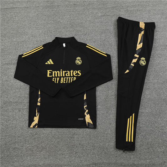 REAL MADRID 24-25 BLACK TRACKSUIT